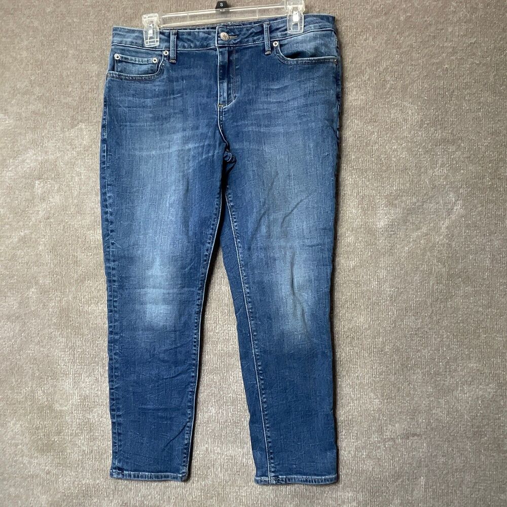 Lucky Brand Lolita Crop Jeans Womens 12 31 (32X25) Medium Wash Casual Everyday